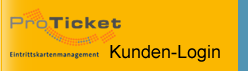 ProTicket Eintritskartenmanagement Kunden Login